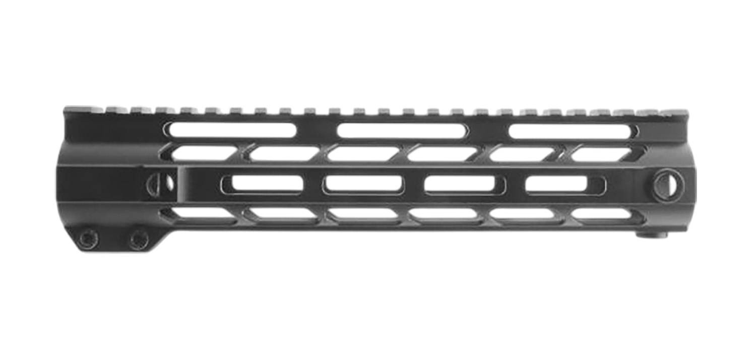 Black M-LOK rifle handguard rail system