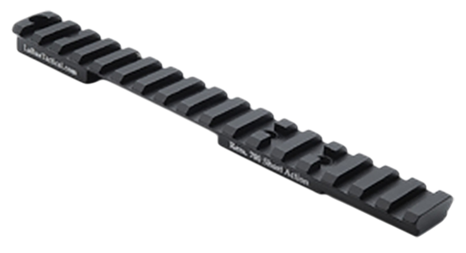 Black Picatinny rail mount for firearm optics