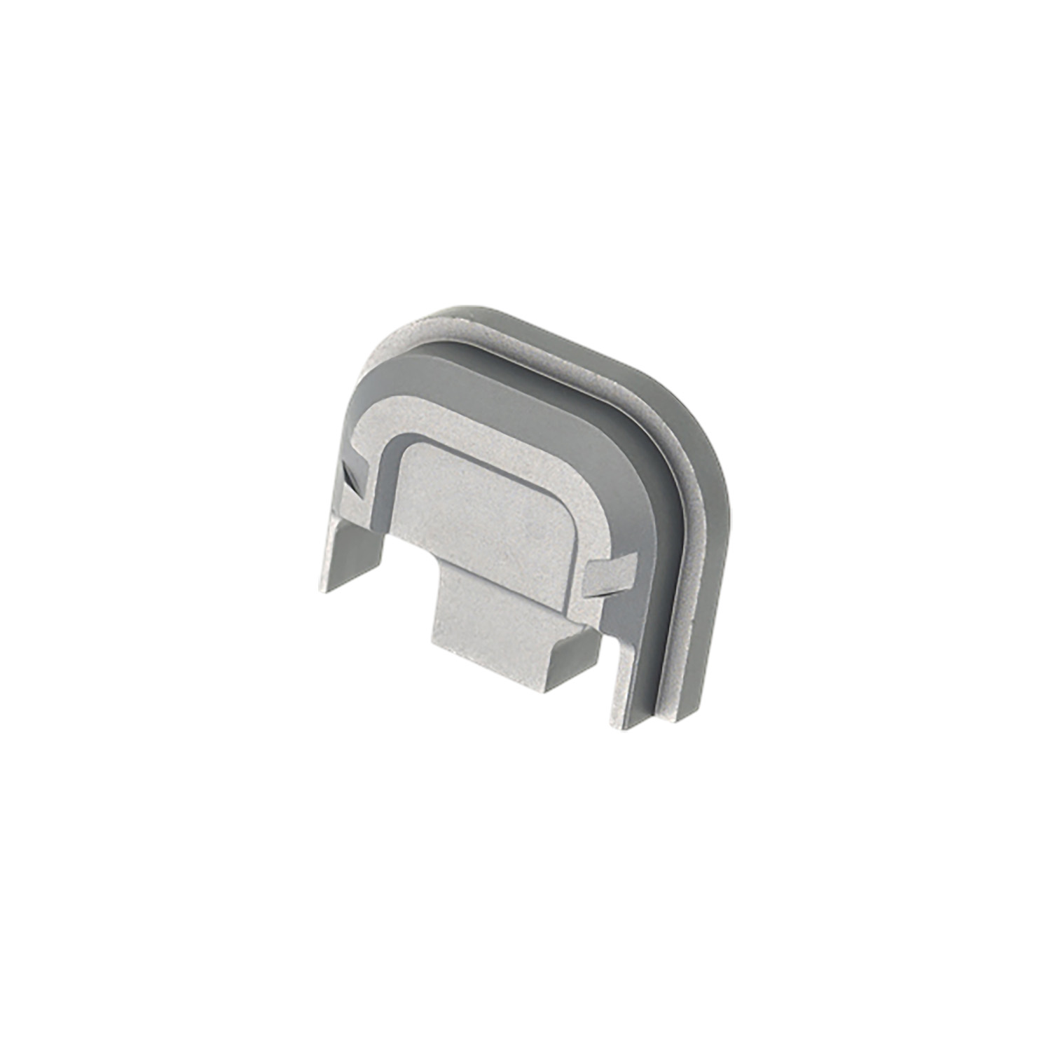 Gray molded U-shaped industrial gasket component