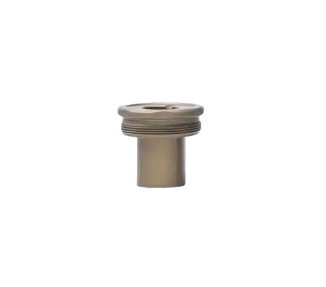 Threaded metal pipe plug with flat top