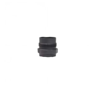 Black threaded plastic pipe fitting adapter