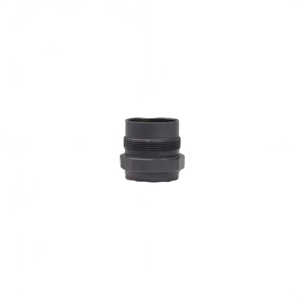 Black threaded plastic pipe fitting adapter