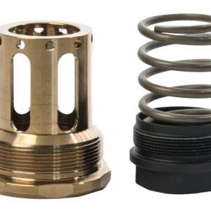 Brass valve housing and metal coil spring components
