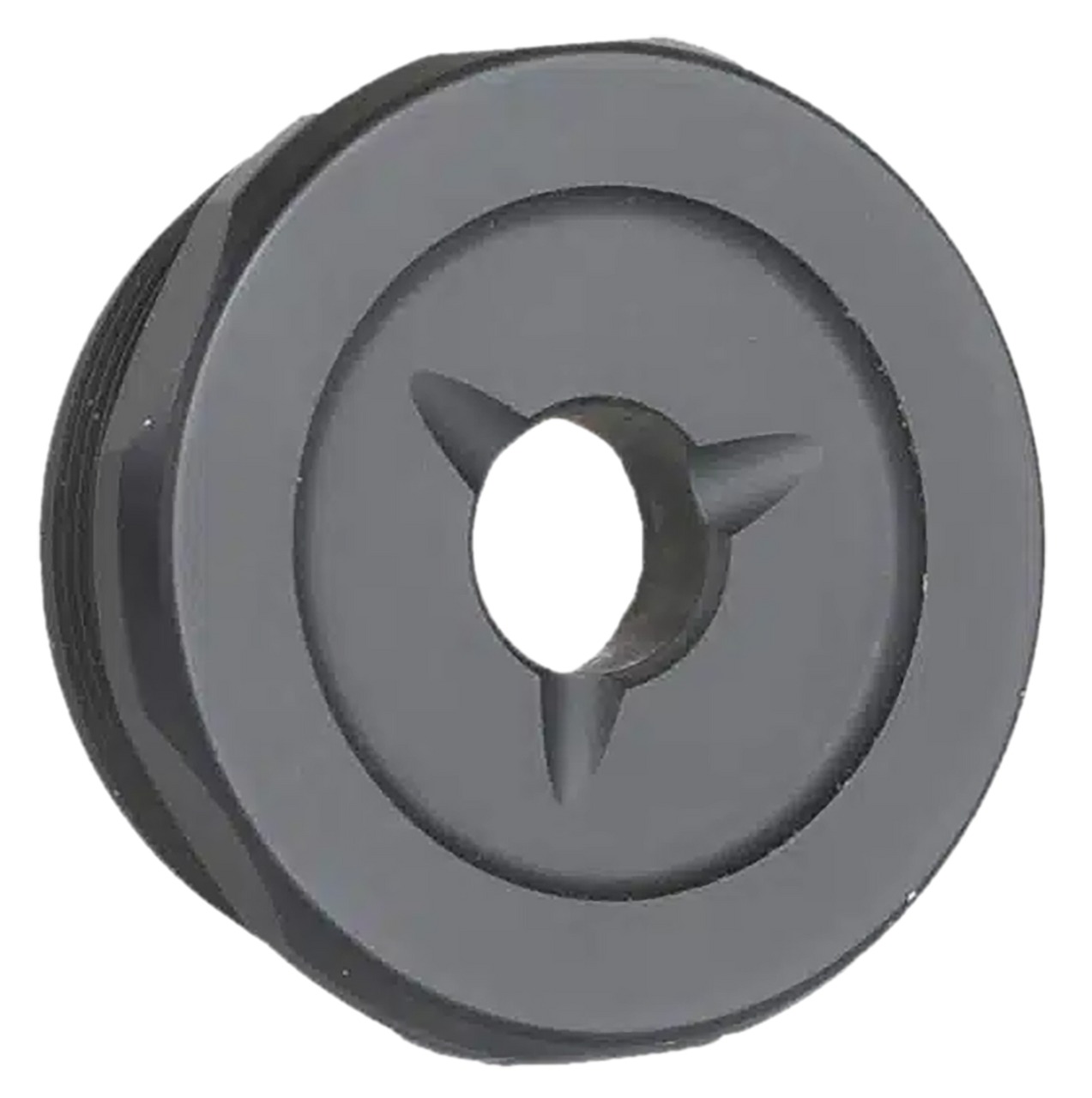 Black rubber grommet with tri-slit center
