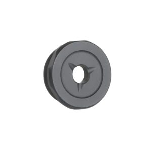 Black rubber grommet with center hole