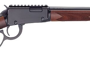 Lever-action rifle with wooden stock
