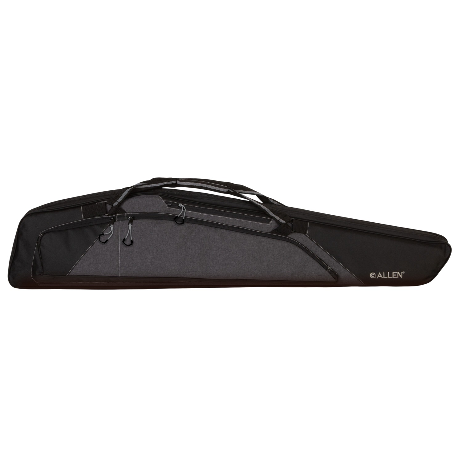Black and gray soft rifle case bag
