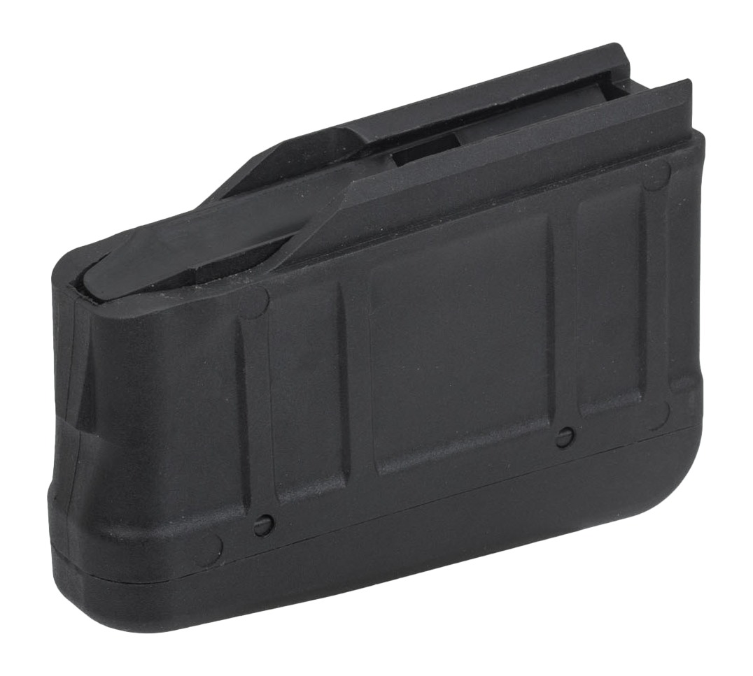 Black rifle magazine on white background