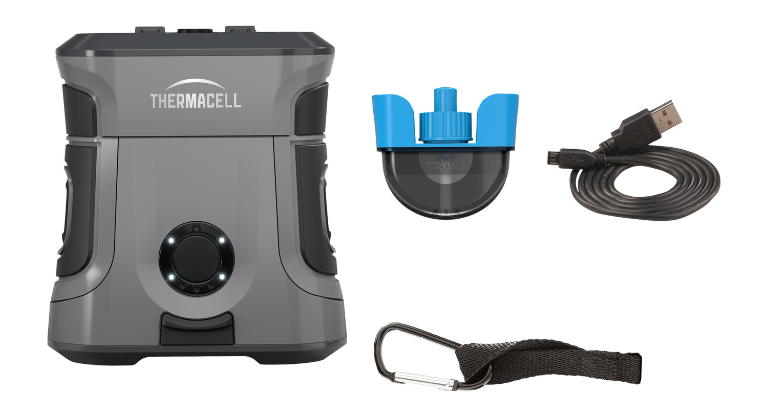Thermacell mosquito repeller with accessories and USB cable
