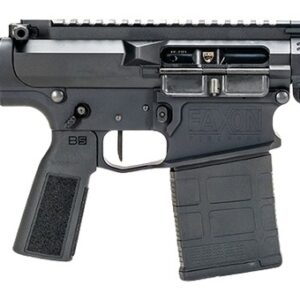Compact AR-style pistol with stabilizing brace