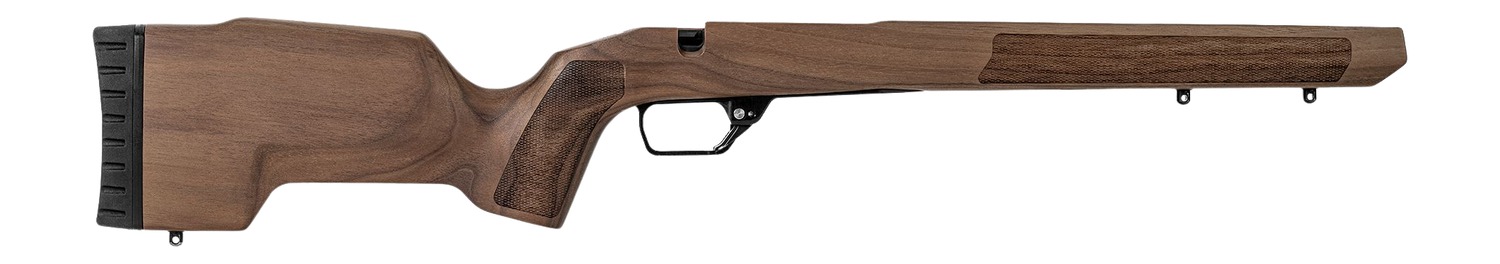 Wooden rifle stock with trigger guard