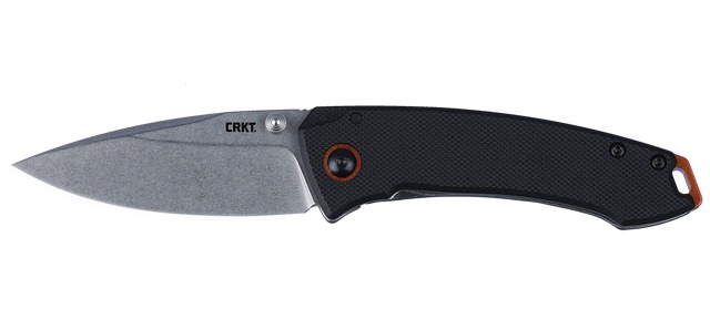 CRKT folding knife with black handle