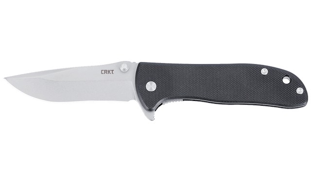 CRKT folding knife with black handle