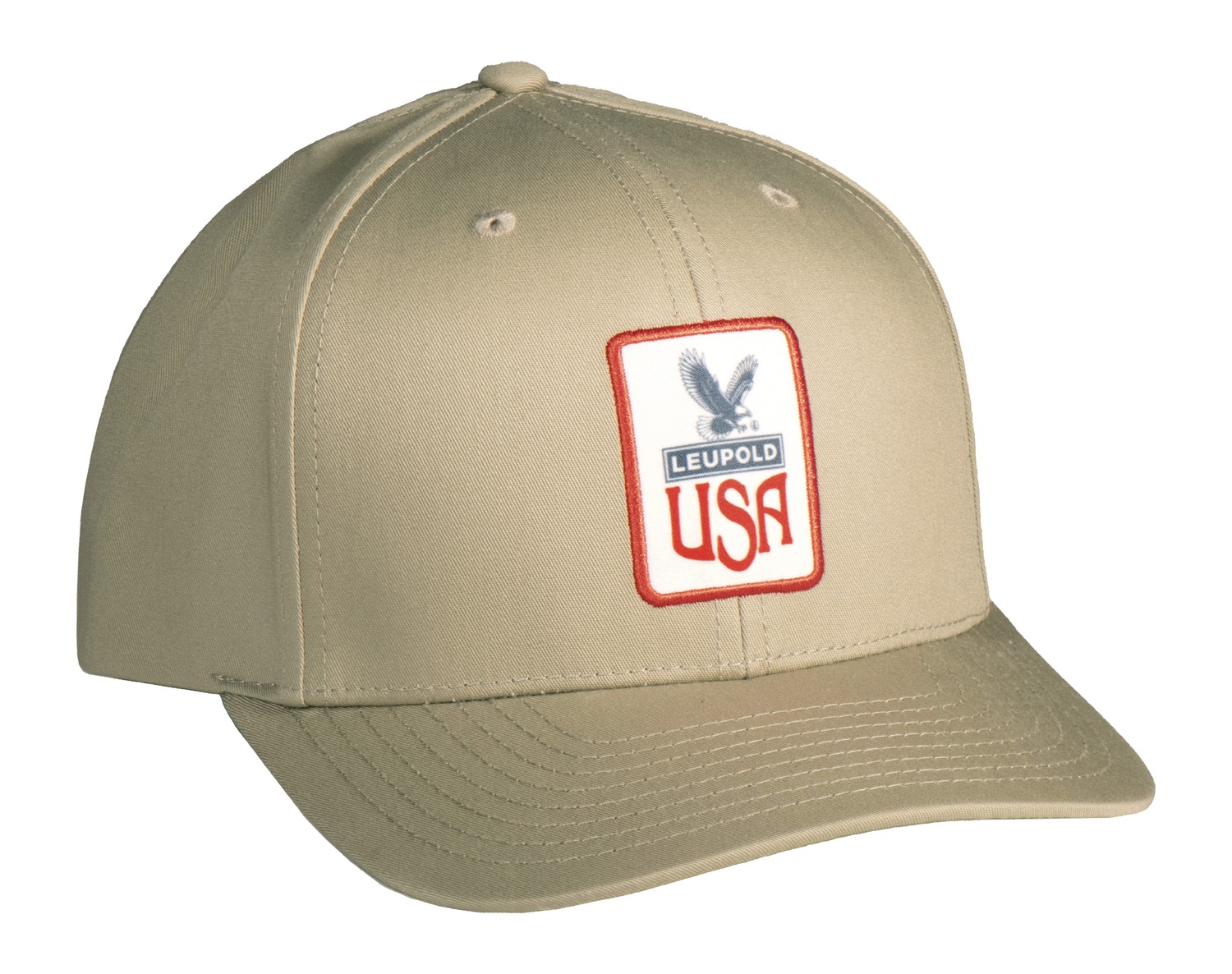 Khaki Leupold USA logo baseball cap