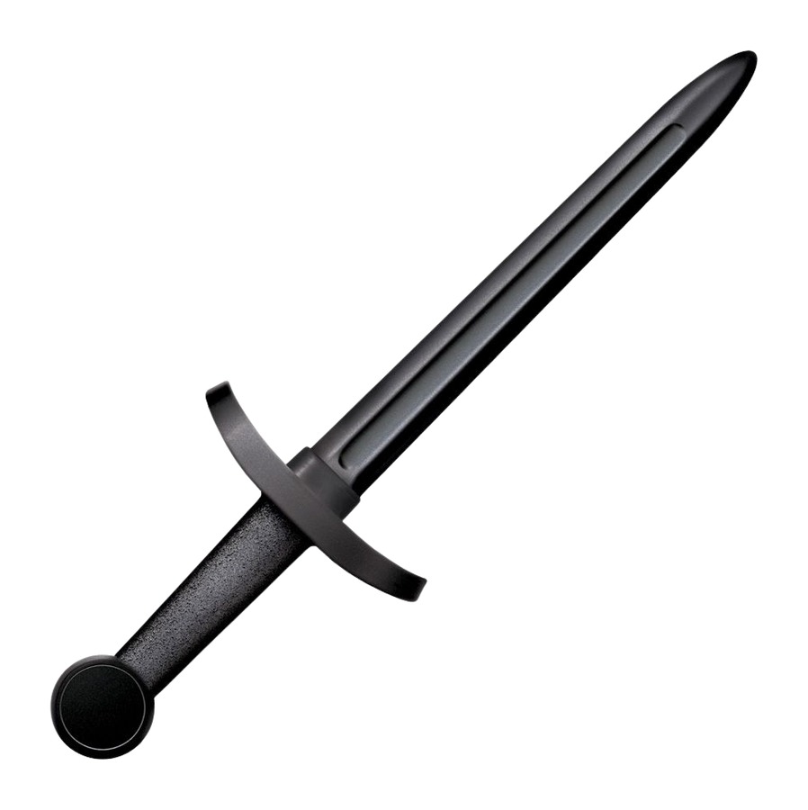 Black training sword isolated on white background