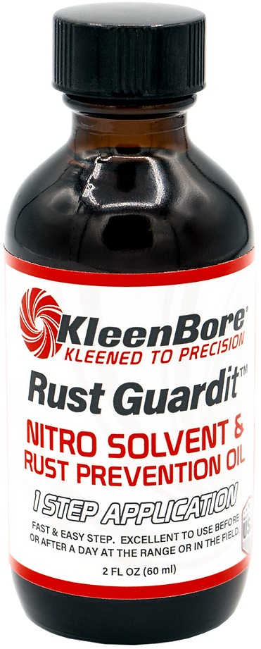 KleenBore Rust Guardit solvent oil bottle