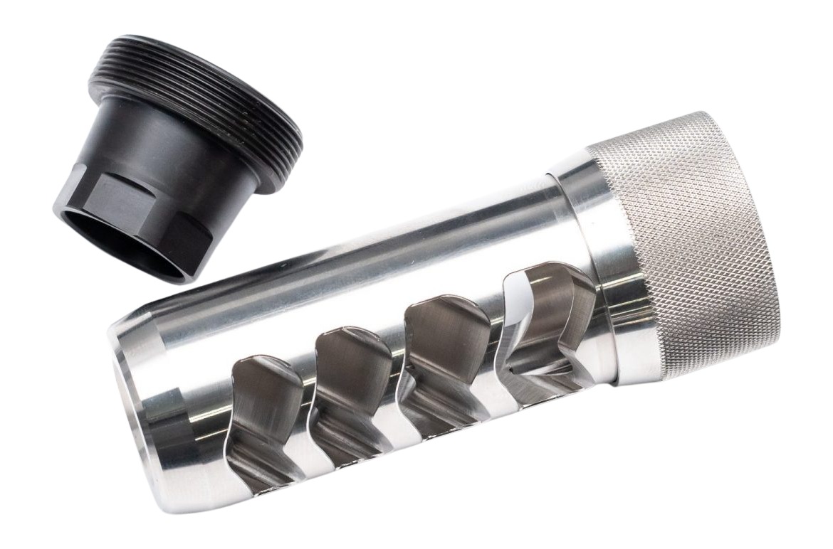 Transparent cylindrical metal cutting tool with helical blades