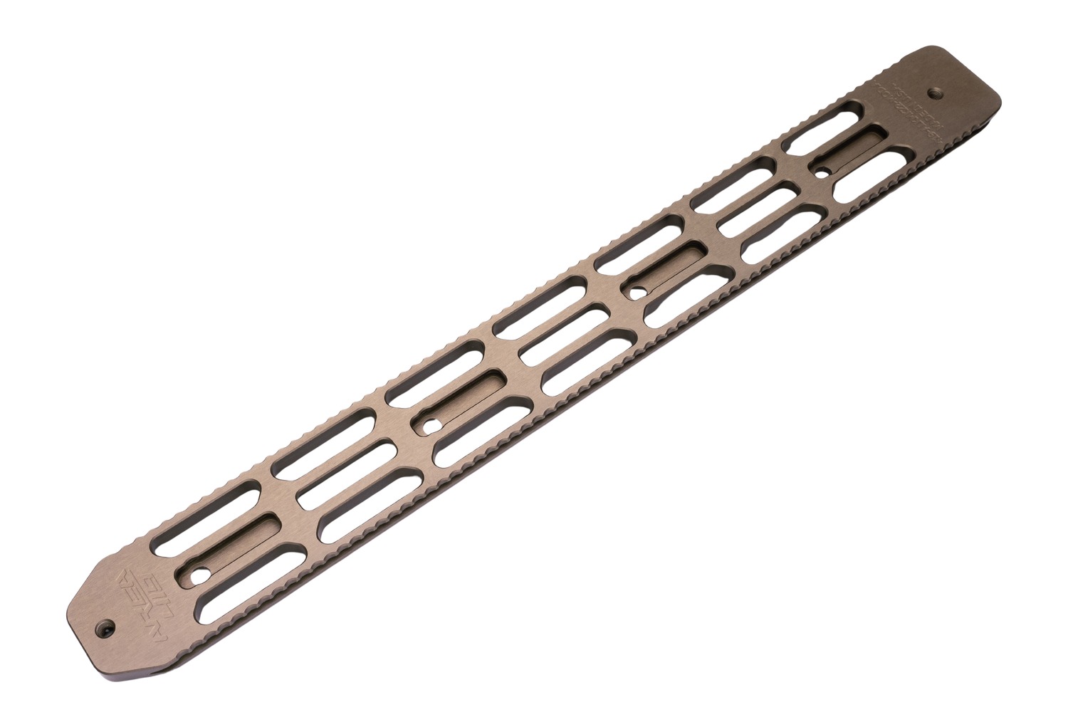 Long slotted metal mounting rail