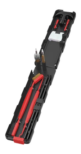 Gun cleaning kit with rods and brushes