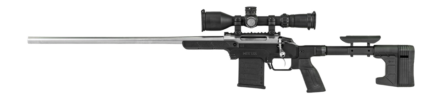 Bolt-action rifle with mounted scope