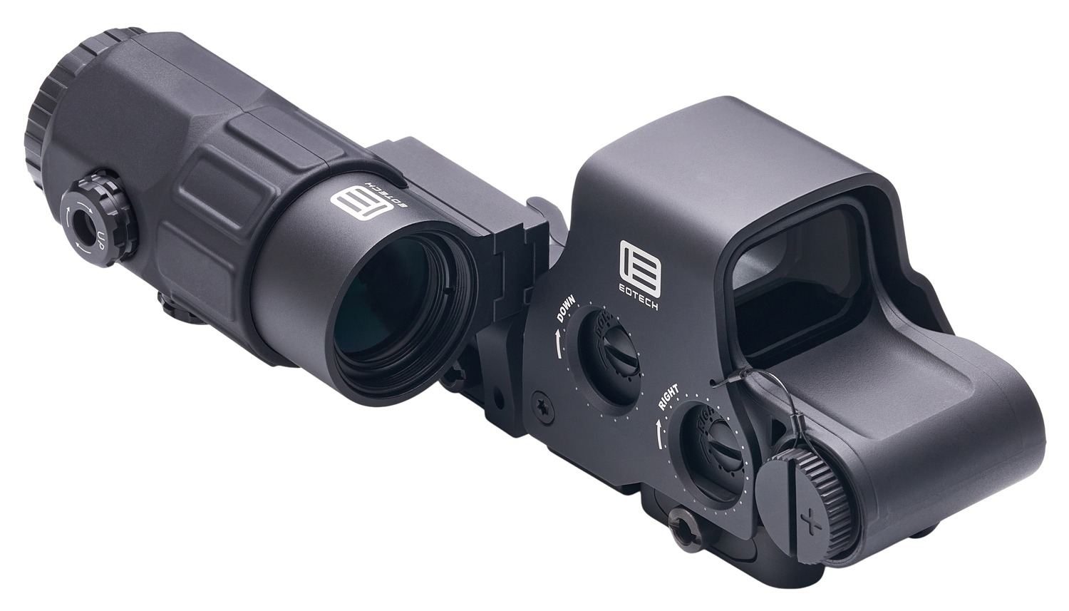 EOTech holographic sight with magnifier attachment