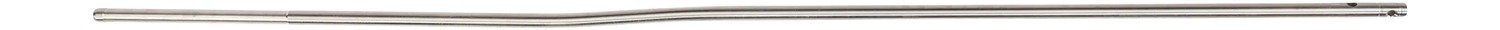 Long stainless steel rod on white background