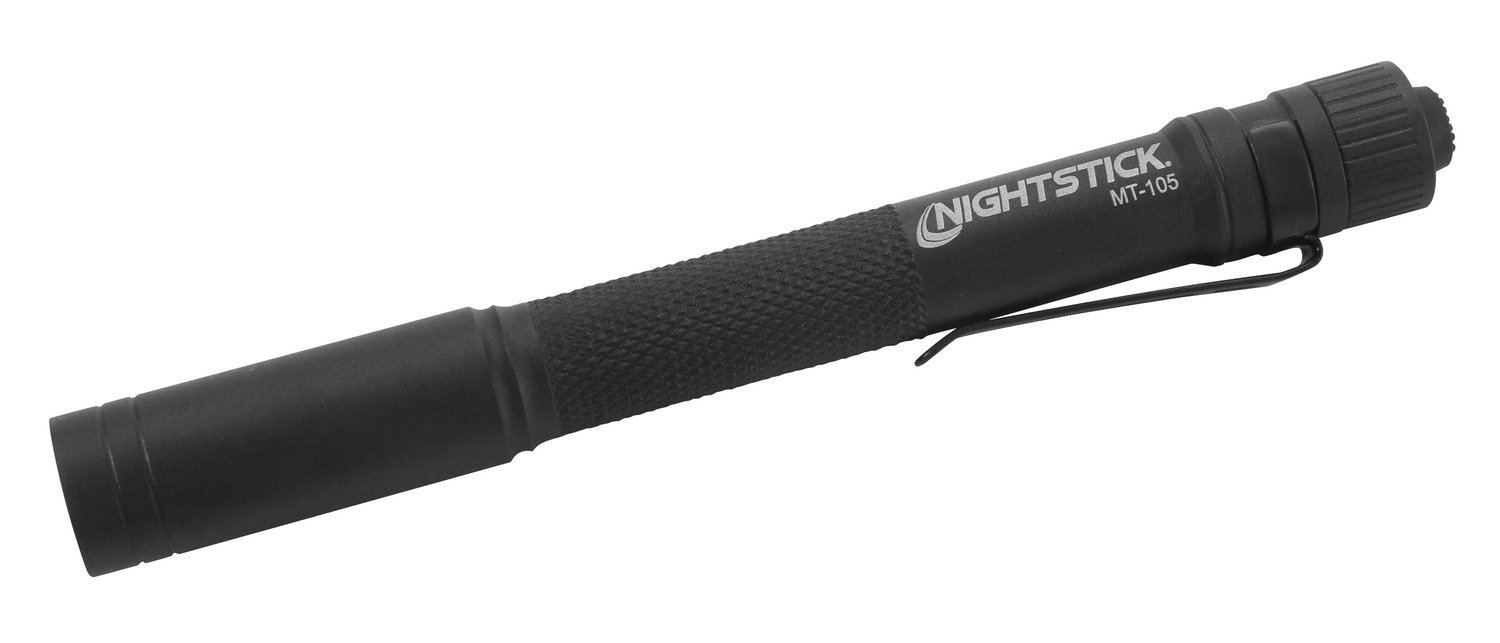 Black Nightstick MT-105 tactical flashlight with clip