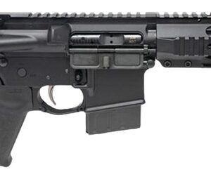 Black AR-style pistol with stabilizing brace