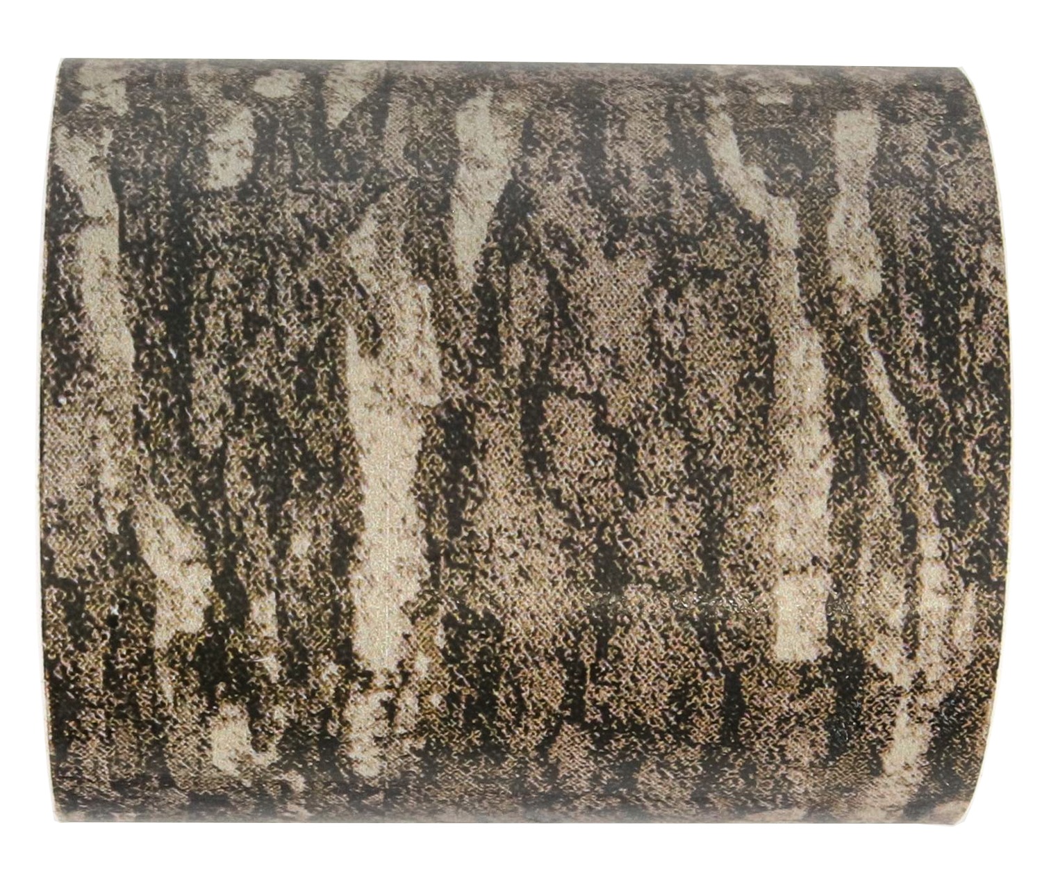 Brown and beige tiger-striped textured rug