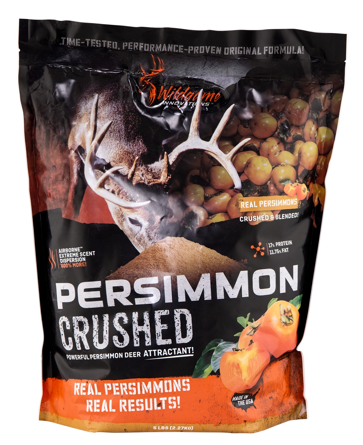 Bag of Persimmon Crushed deer attractant product