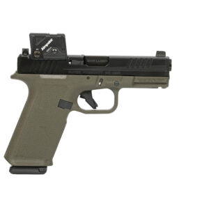 Semi-automatic pistol with red dot sight