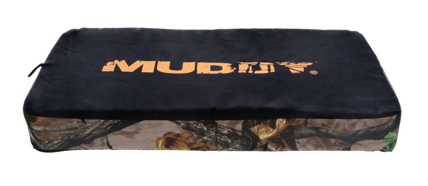 Muddy camouflage hunting seat cushion