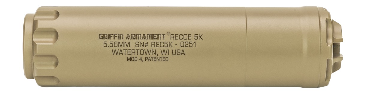 Griffin Armament Recce 5K rifle suppressor