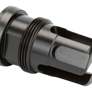 Black threaded metal mechanical adapter with slotted end