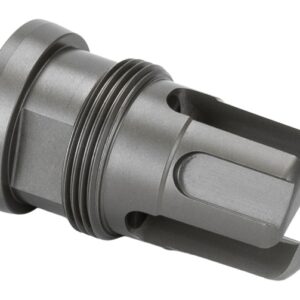 Threaded metal industrial component with slotted end
