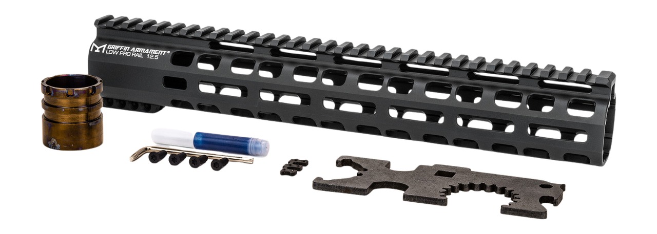 Griffin Armament 12.5-inch rifle handguard with accessories