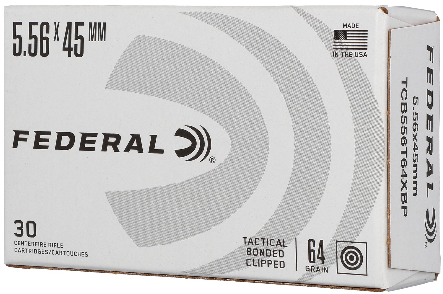 Federal 5.56x45mm 64 grain rifle ammunition box