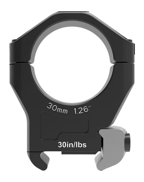 Black 30mm scope ring mount with clamp
