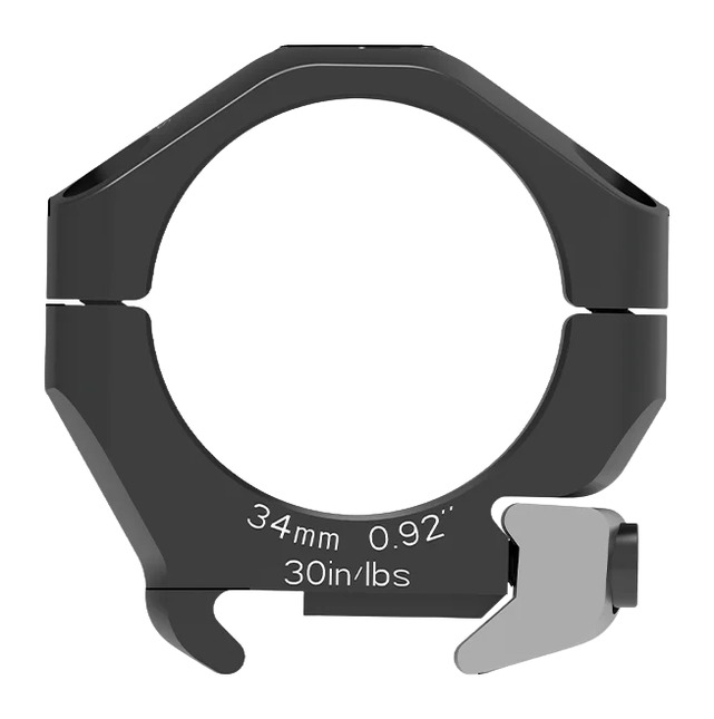 Black 34mm quick-release scope ring mount