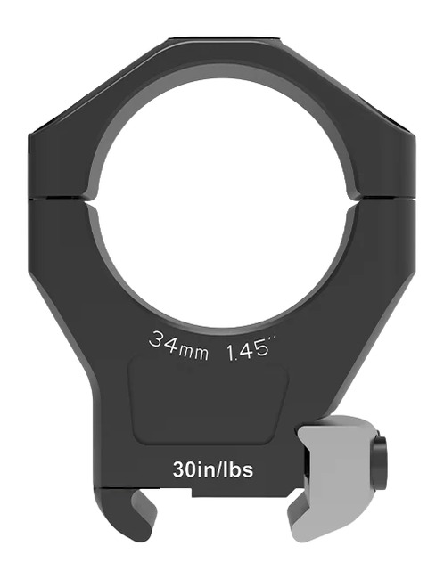Black 34mm rifle scope ring mount