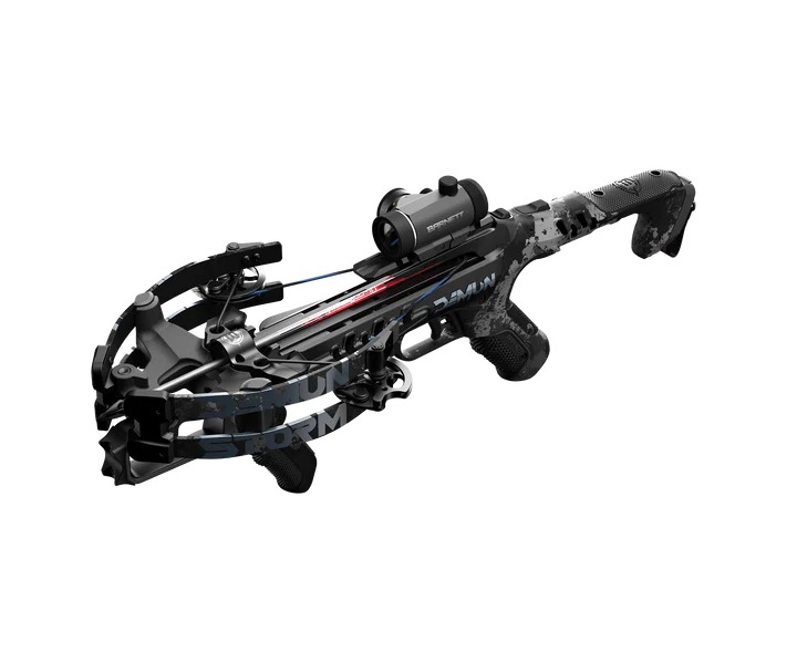 Modern compound crossbow with mounted scope