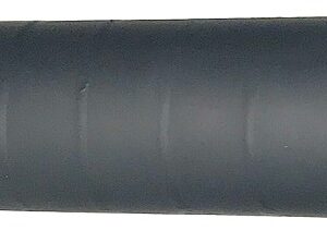 Black cylindrical firearm suppressor on white background