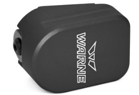 Black WARN winch motor housing with logo