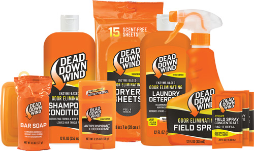 Dead Down Wind odor-eliminating product lineup