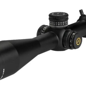 Black rifle scope isolated on white background