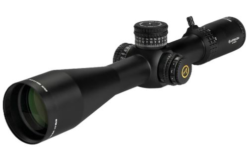 Black rifle scope isolated on white background