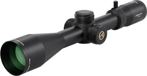 Black rifle scope isolated on white background