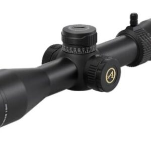 Black rifle scope isolated on white background