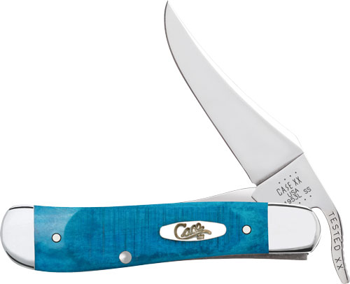 Blue-handled Case XX folding pocket knife