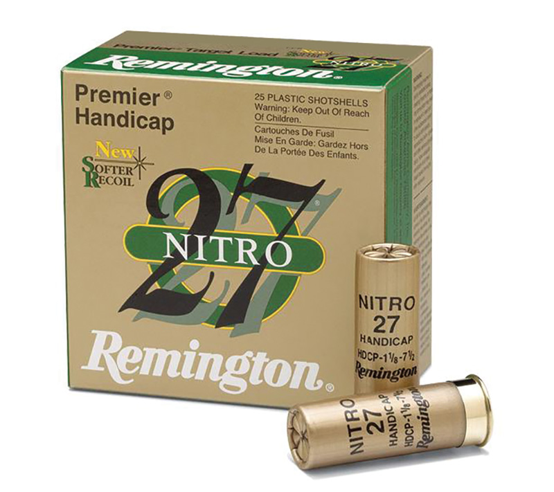 Remington Nitro 27 shotgun shells box and cartridges